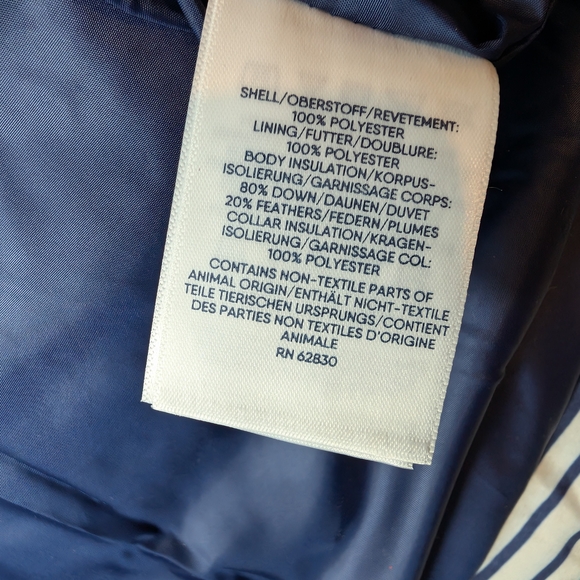 Lands' End Navy Puffer Vest - Picture 8 of 8